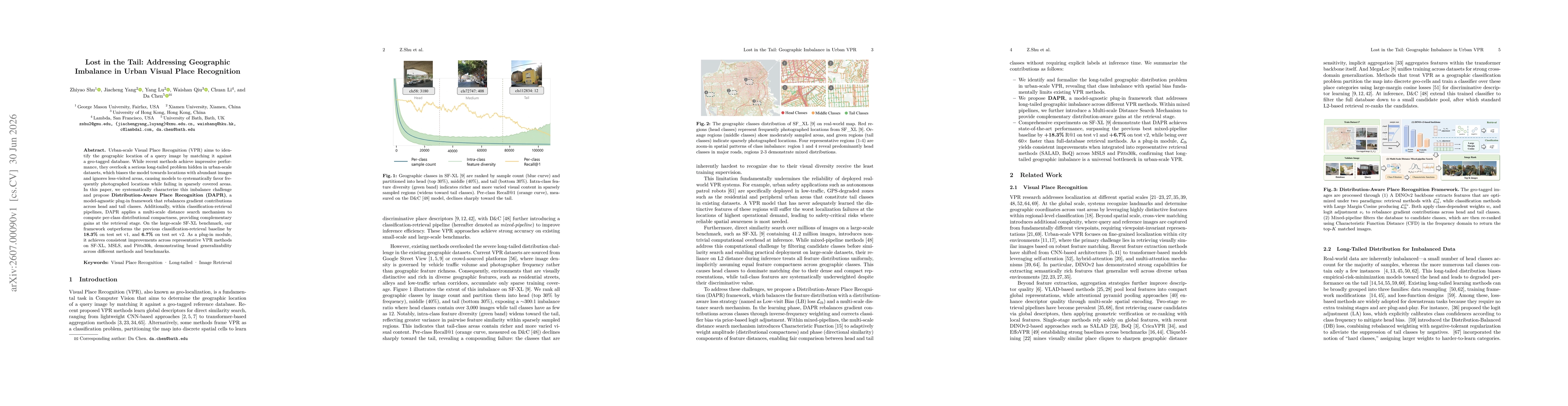 Thumbnail for Lost in the Tail: Addressing Geographic Imbalance in Urban Visual Place Recognition