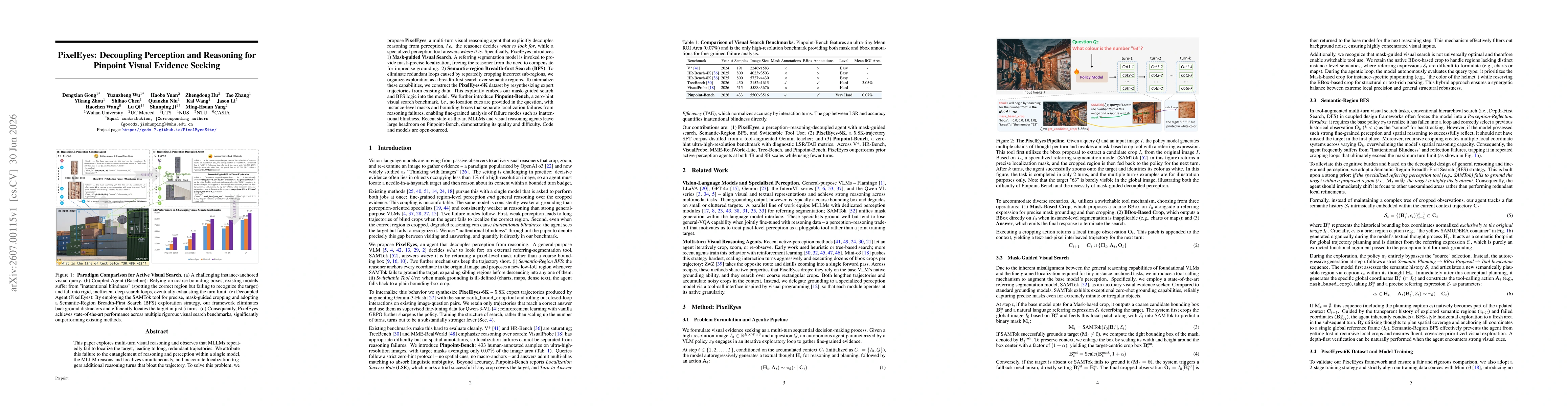Thumbnail for PixelEyes: Decoupling Perception and Reasoning for Pinpoint Visual Evidence Seeking