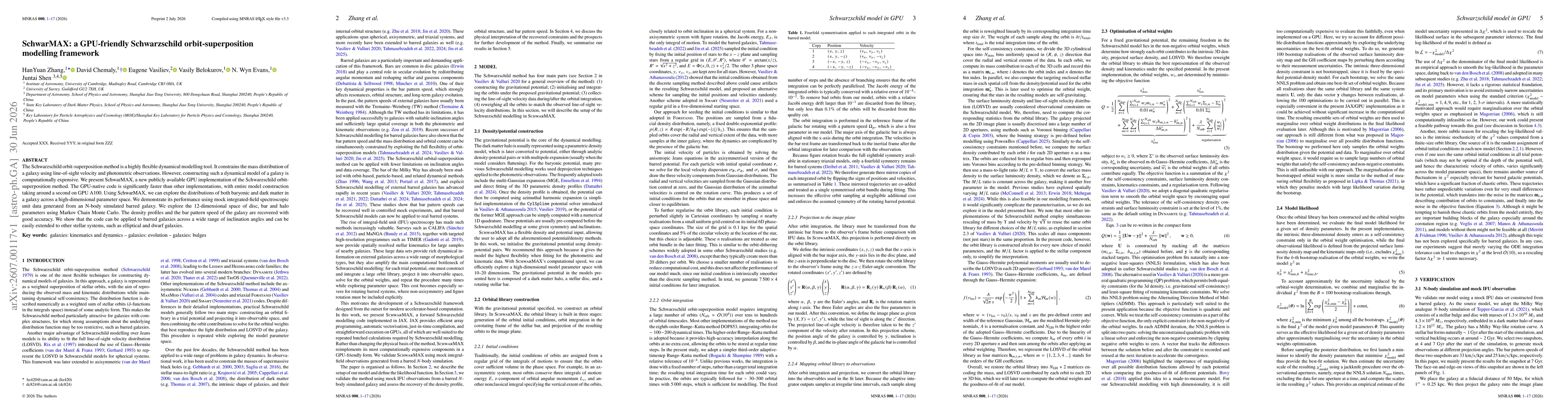 Thumbnail for SchwarMAX: a GPU-friendly Schwarzschild orbit-superposition modelling framework