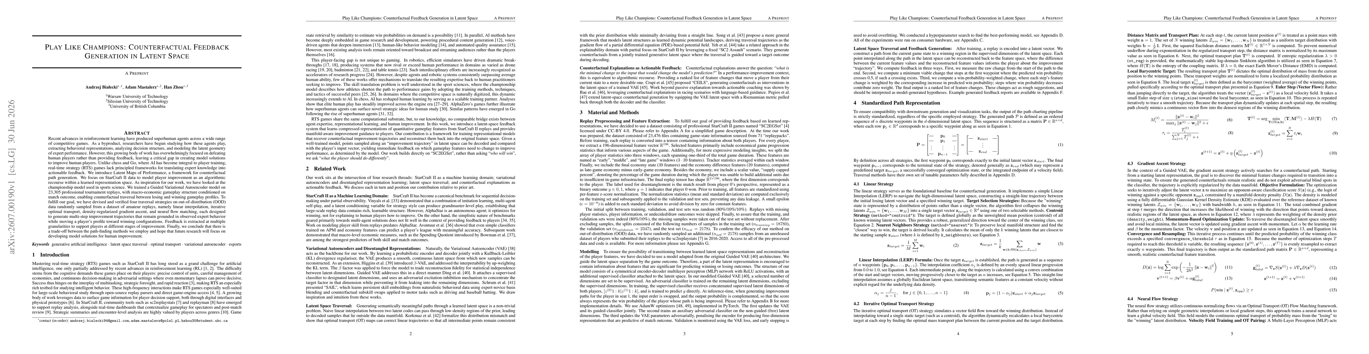 Thumbnail for Play Like Champions: Counterfactual Feedback Generation in Latent Space