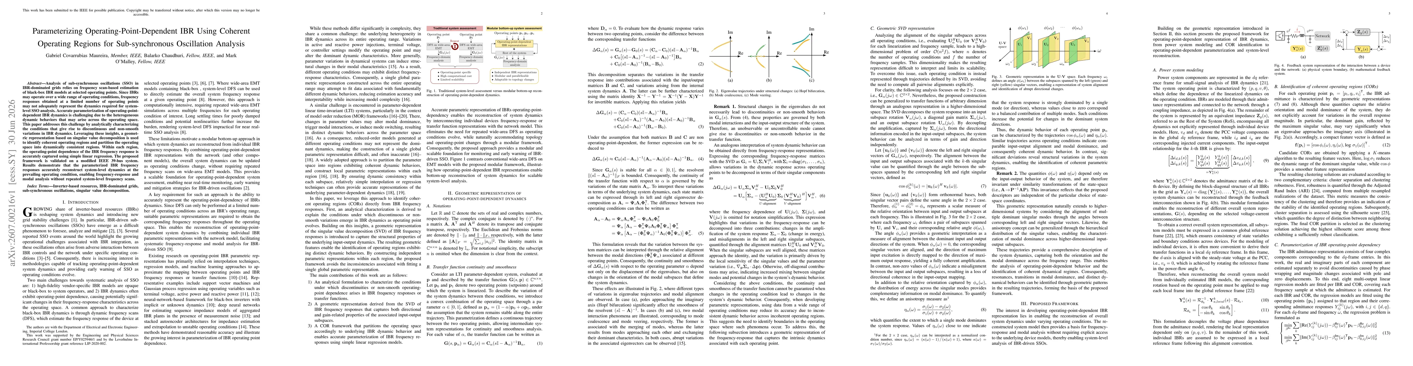 Thumbnail for Parameterizing Operating-Point-Dependent IBR Using Coherent Operating Regions for Sub-synchronous Oscillation Analysis