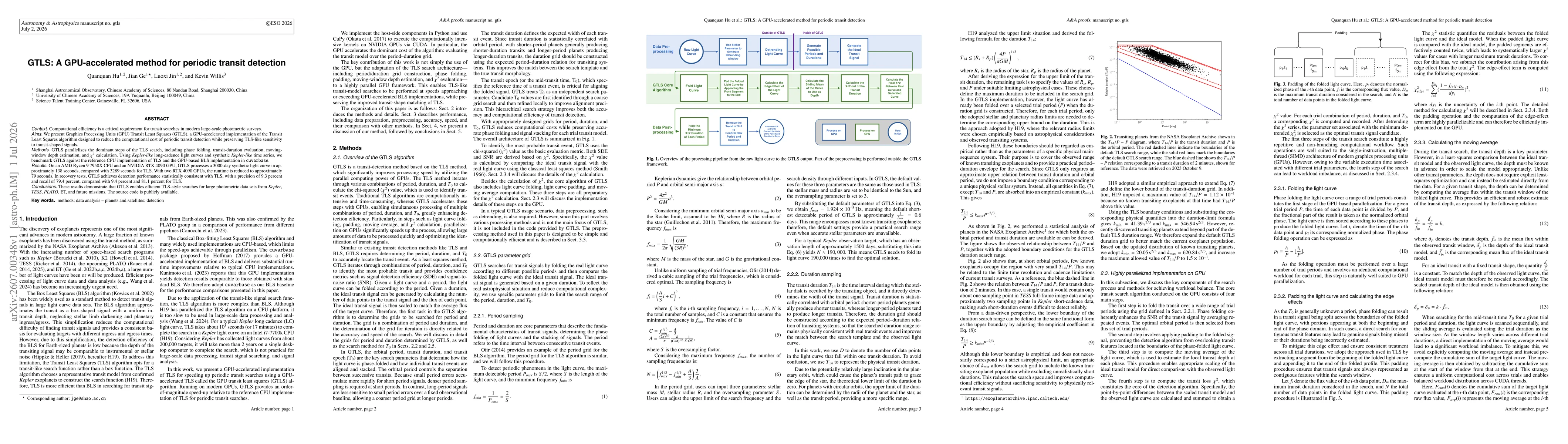 Thumbnail for GTLS: A GPU-accelerated method for periodic transit detection