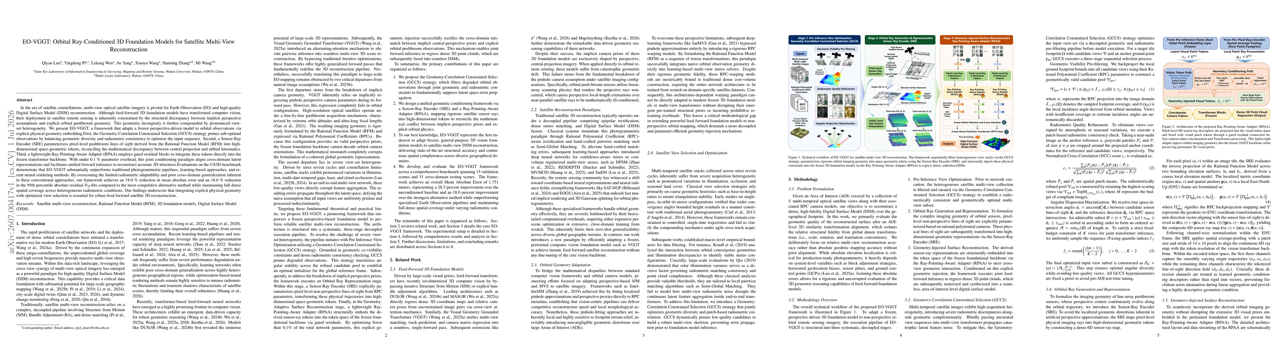 Thumbnail for EO-VGGT: Orbital Ray-Conditioned 3D Foundation Models for Satellite Multi-View Reconstruction