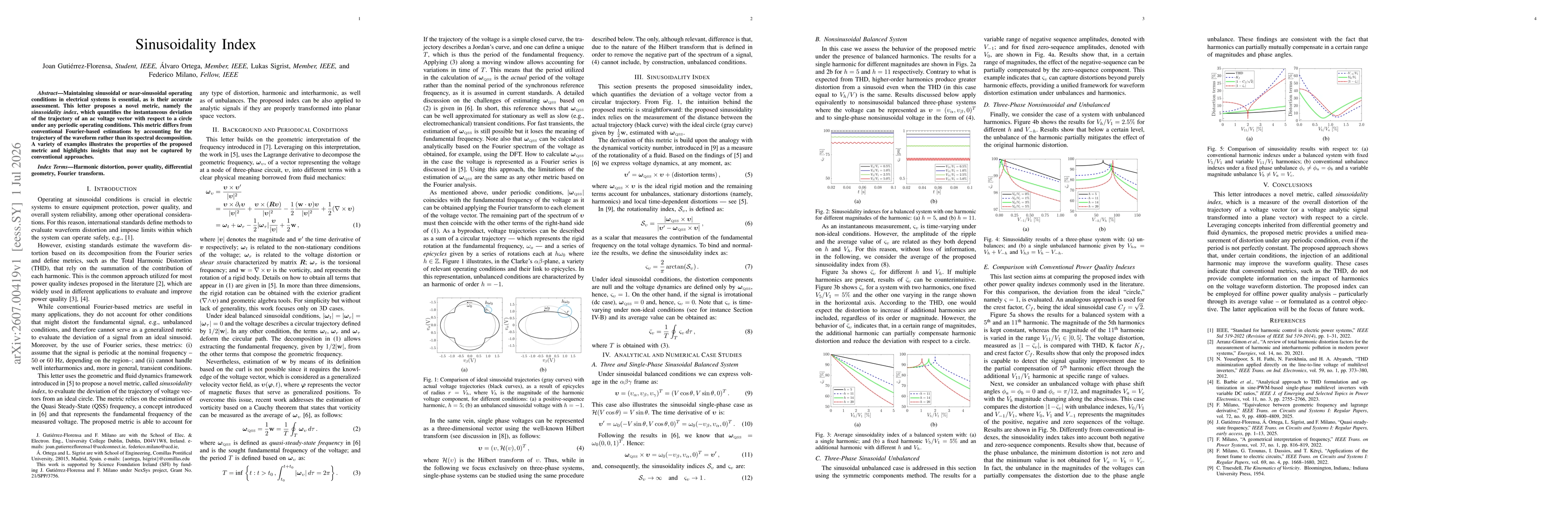Thumbnail for Sinusoidality Index
