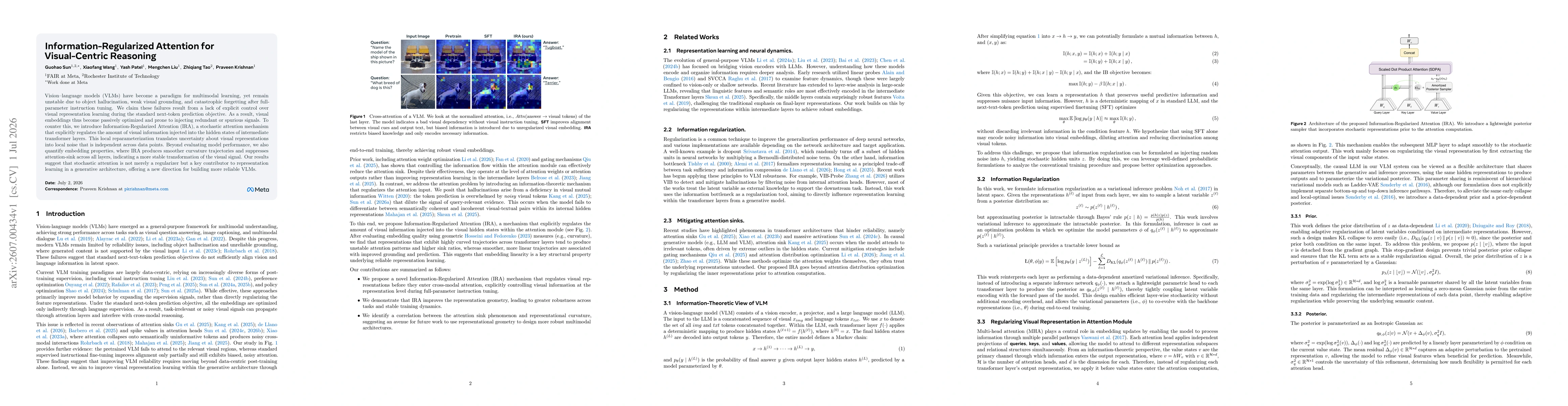Thumbnail for Information-Regularized Attention for Visual-Centric Reasoning