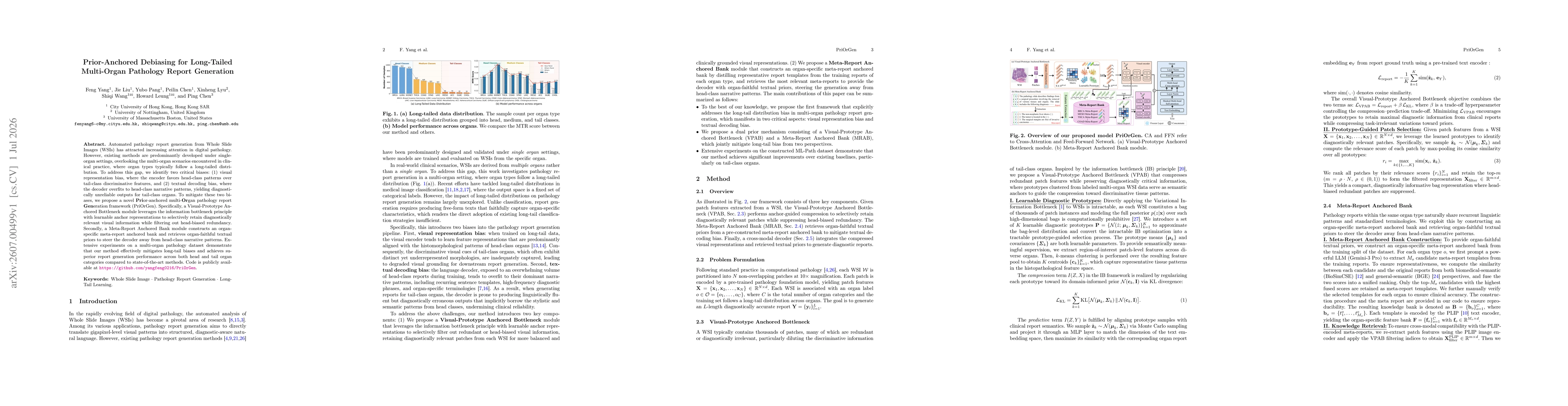Thumbnail for Prior-Anchored Debiasing for Long-Tailed Multi-Organ Pathology Report Generation