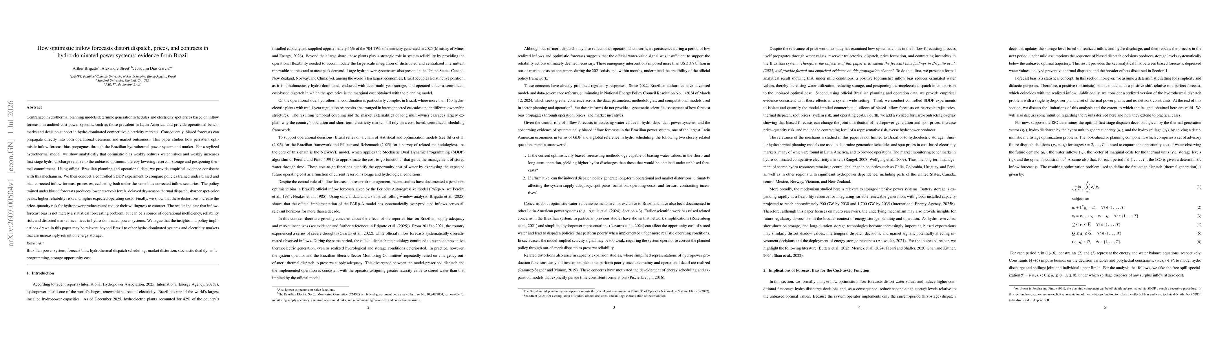 Thumbnail for How optimistic inflow forecasts distort dispatch, prices, and contracts in hydro-dominated power systems: evidence from Brazil