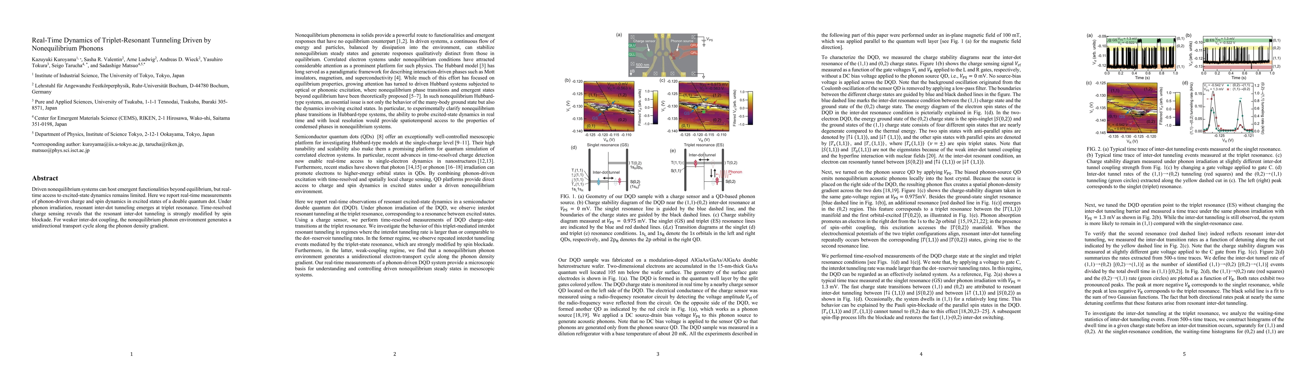 Thumbnail for Real-time dynamics of triplet-resonant tunneling driven by nonequilibrium phonons