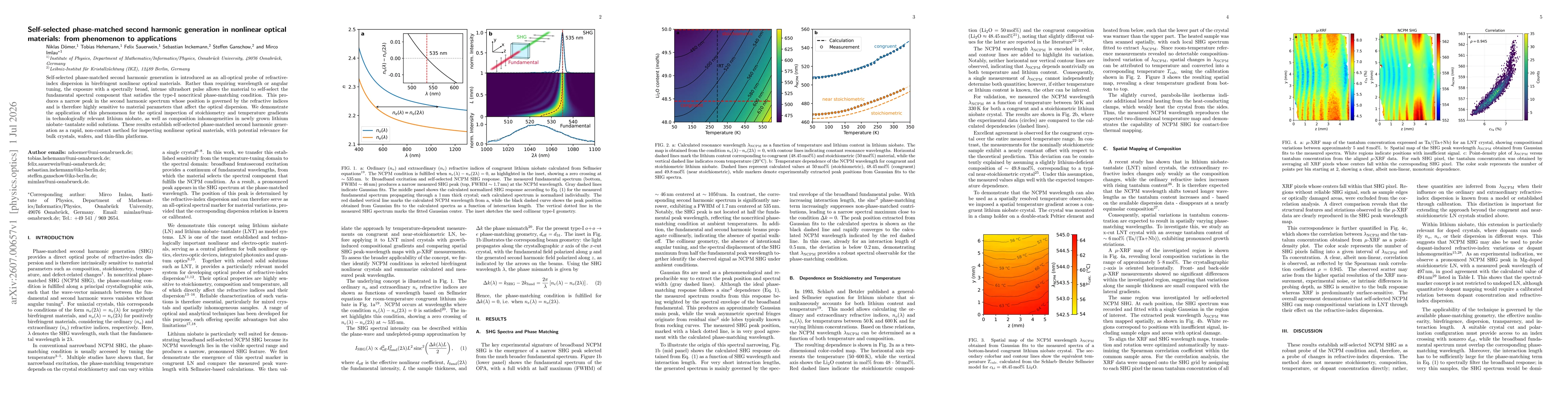 Thumbnail for Self-selected phase-matched second harmonic generation in nonlinear optical materials: from phenomenon to applications