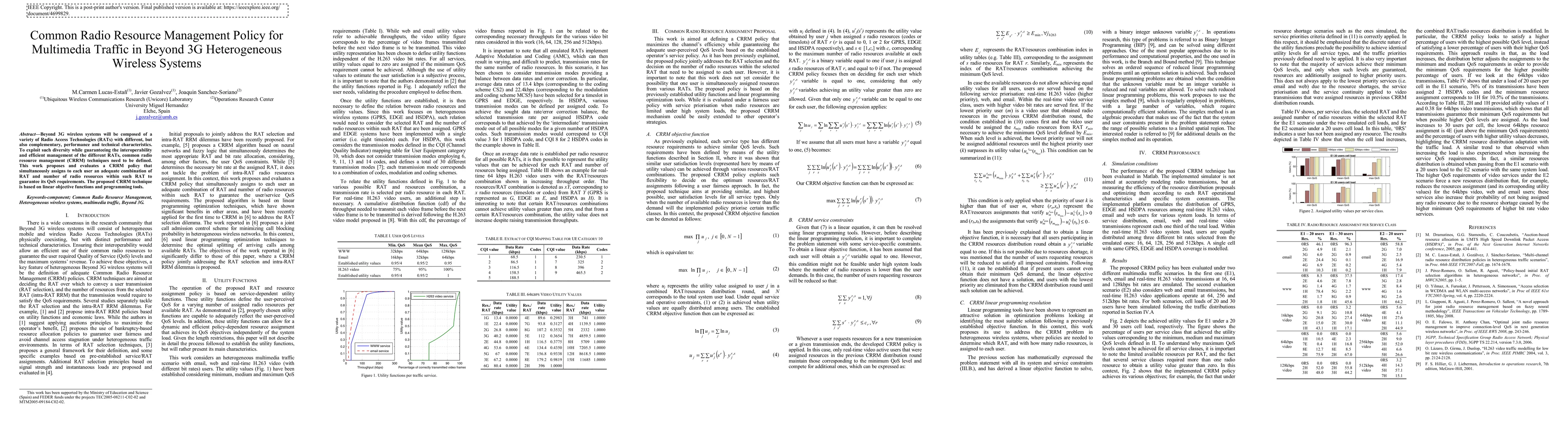 Thumbnail for Common Radio Resource Management Policy for Multimedia Traffic in Beyond 3G Heterogeneous Wireless Systems