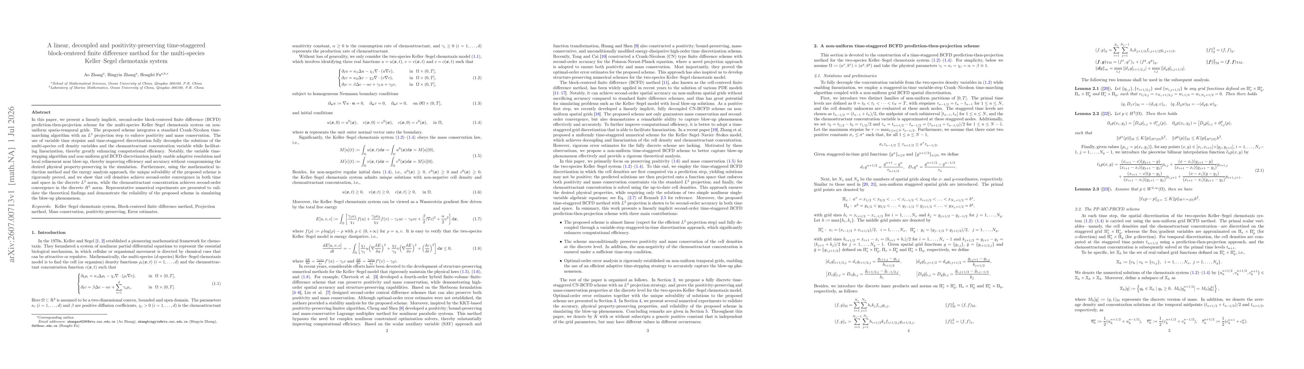Thumbnail for A linear, decoupled and positivity-preserving time-staggered block-centered finite difference method for the multi-species Keller-Segel chemotaxis system