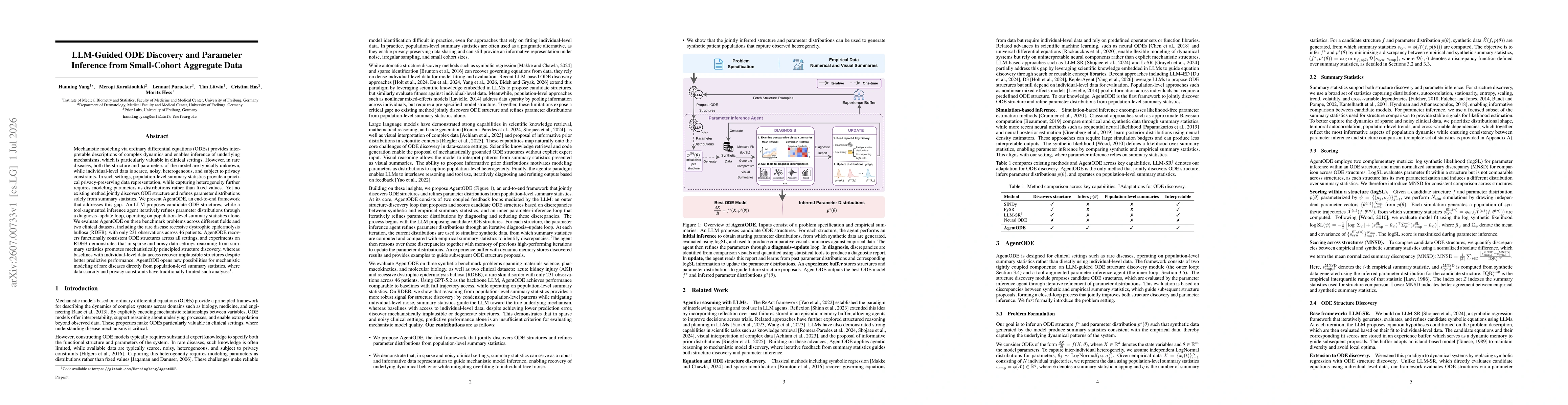 Thumbnail for LLM-Guided ODE Discovery and Parameter Inference from Small-Cohort Aggregate Data