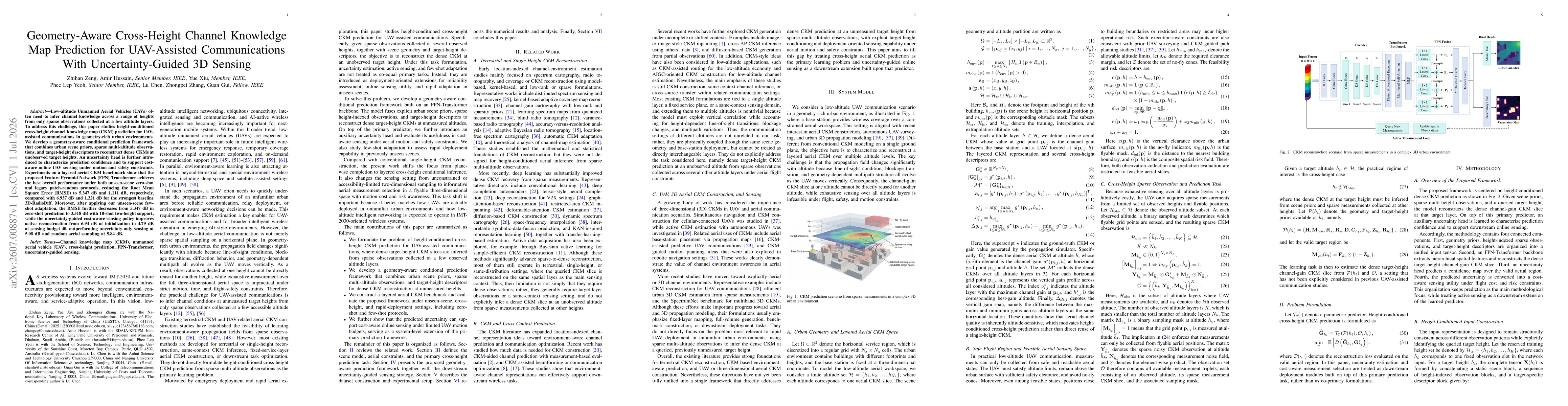 Thumbnail for Geometry-Aware Cross-Height Channel Knowledge Map Prediction for UAV-Assisted Communications With Uncertainty-Guided 3D Sensing
