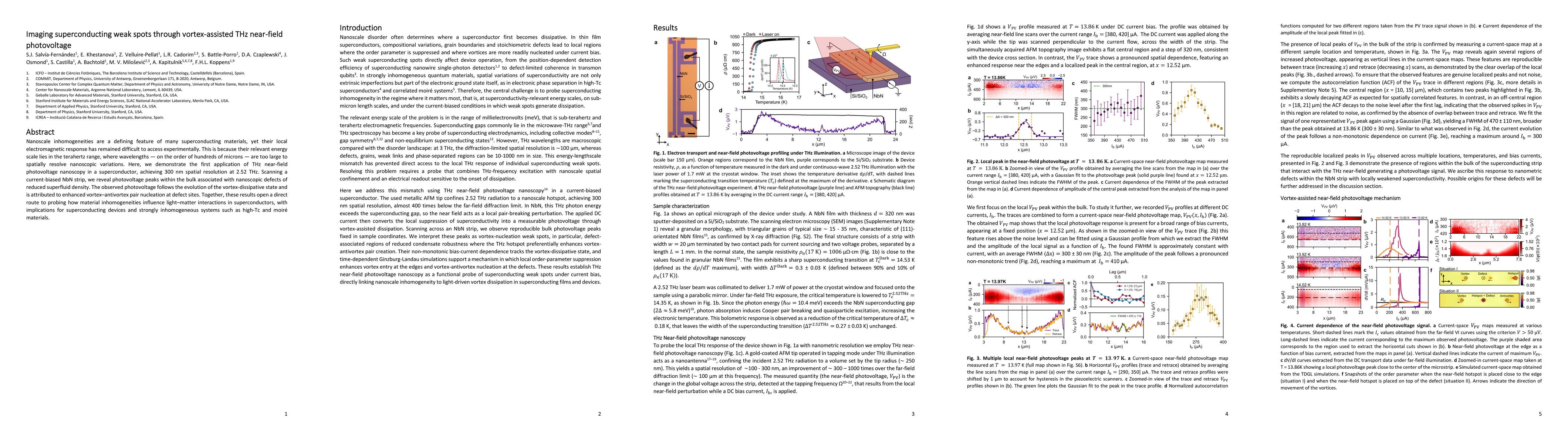 Thumbnail for Imaging superconducting weak spots through vortex-assisted THz near-field photovoltage