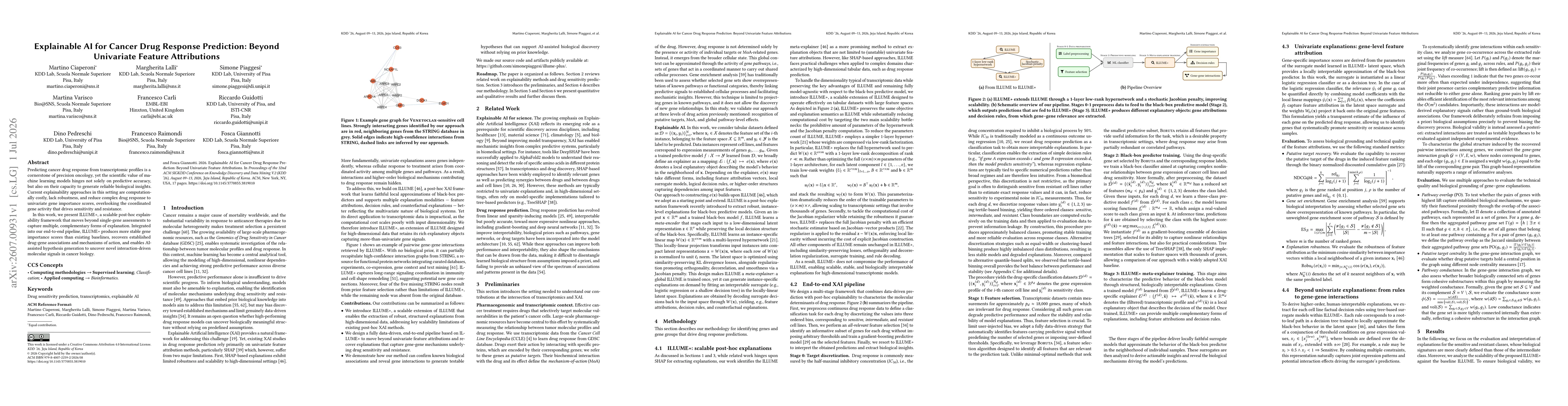 Thumbnail for Explainable AI for Cancer Drug Response Prediction: Beyond Univariate Feature Attributions