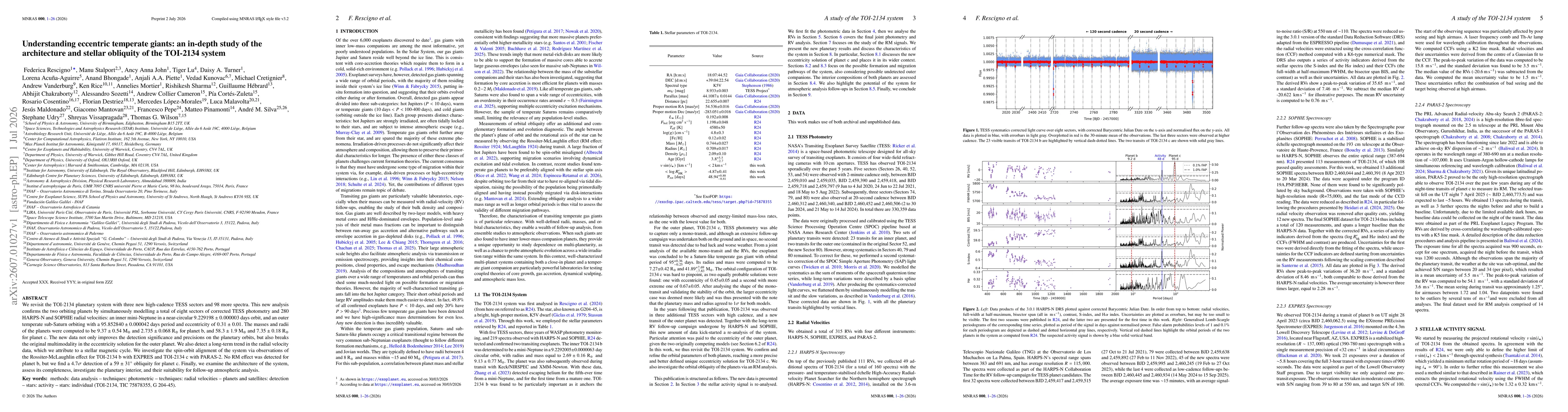 Thumbnail for Understanding eccentric temperate giants: an in-depth study of the architecture and stellar obliquity of the TOI-2134 system