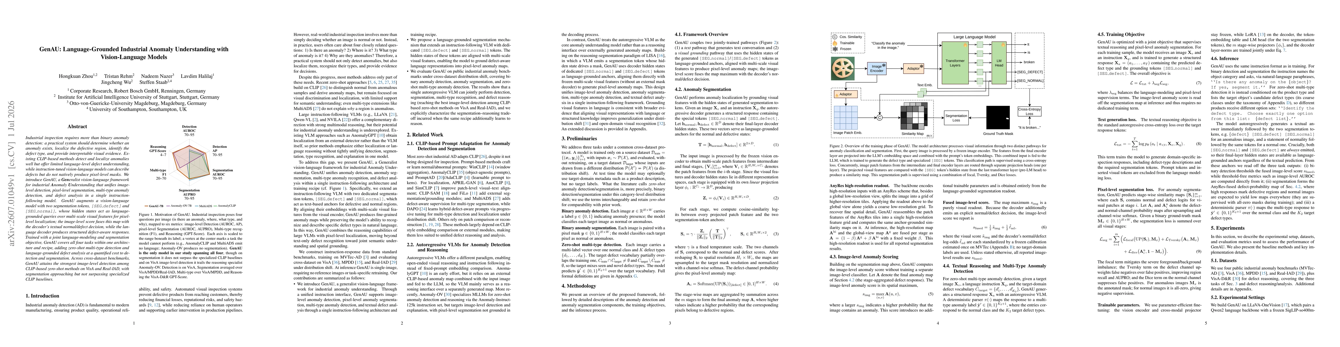 Thumbnail for GenAU: Language-Grounded Industrial Anomaly Understanding with Vision-Language Models