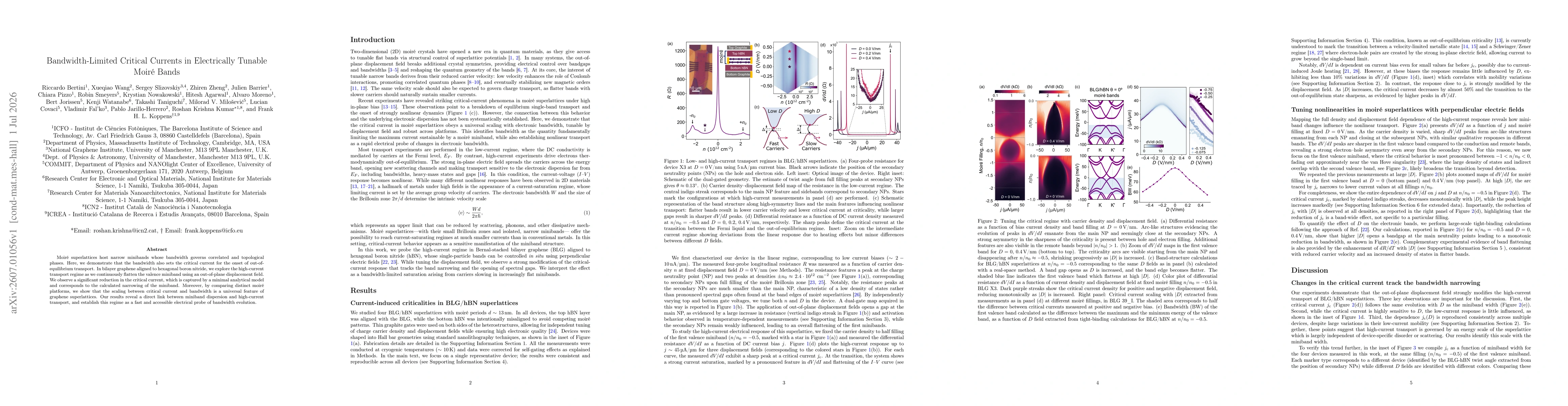 Thumbnail for Bandwidth-Limited Critical Currents in Electrically Tunable Moiré Bands