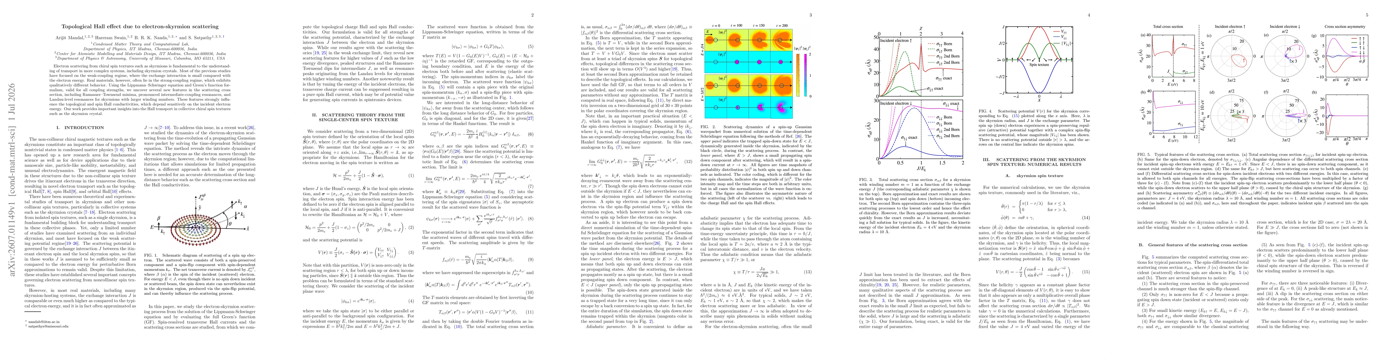 Thumbnail for Topological Hall effect due to electron-skyrmion scattering