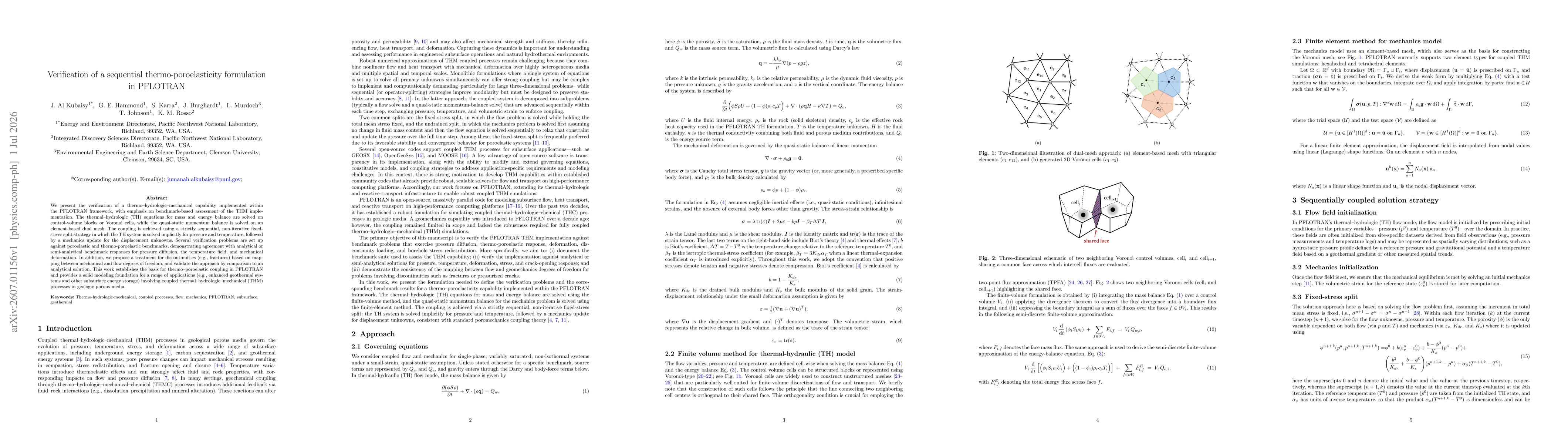 Thumbnail for Verification of a sequential thermo-poroelasticity formulation in PFLOTRAN