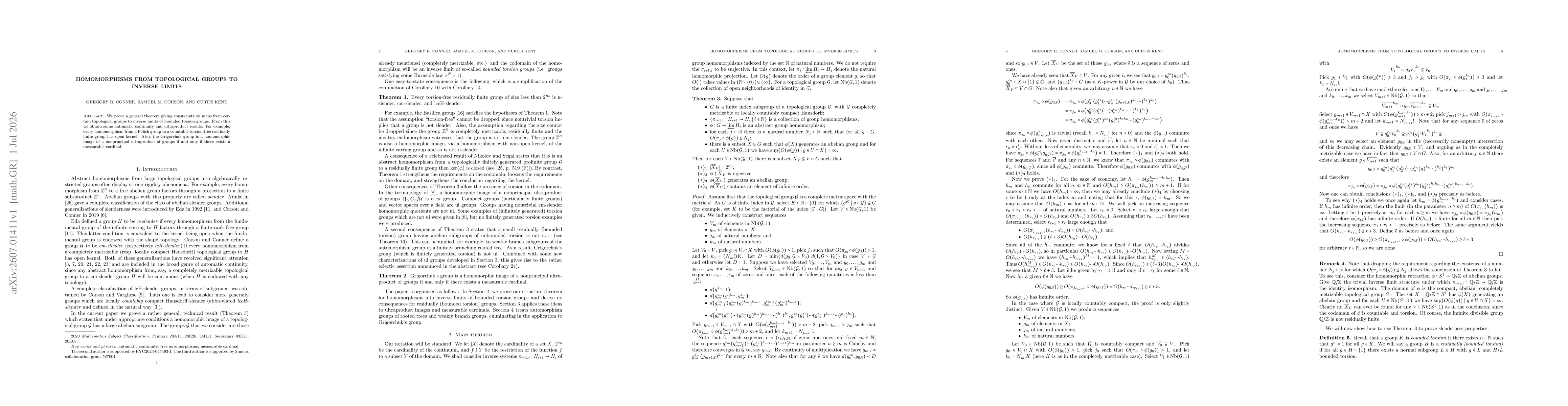 Thumbnail for Homomorphisms from topological groups to inverse limits