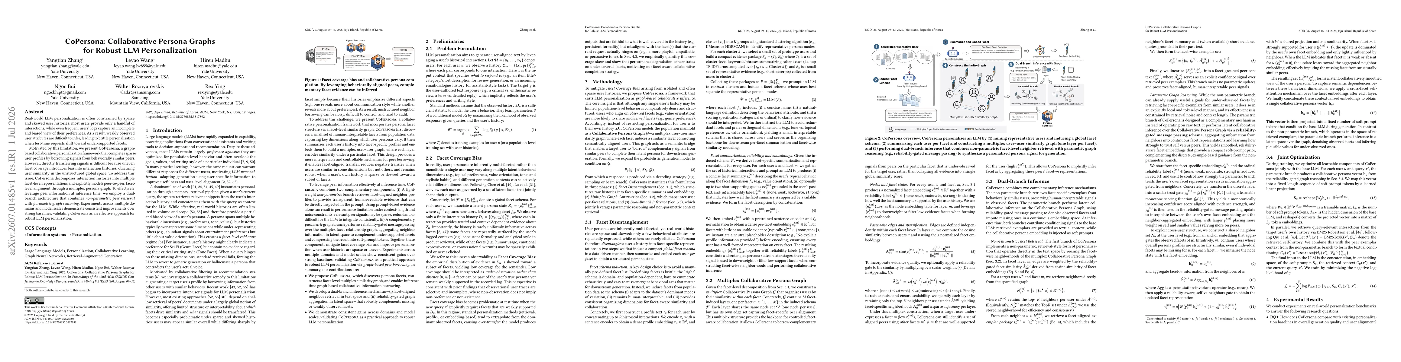 Thumbnail for CoPersona: Collaborative Persona Graphs for Robust LLM Personalization