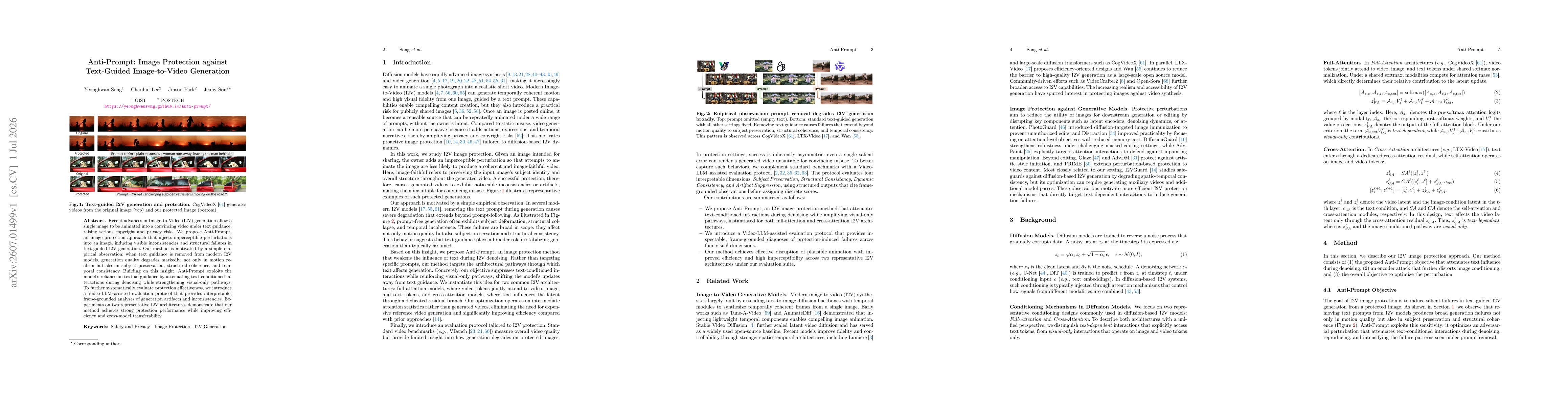 Thumbnail for Anti-Prompt: Image Protection against Text-Guided Image-to-Video Generation