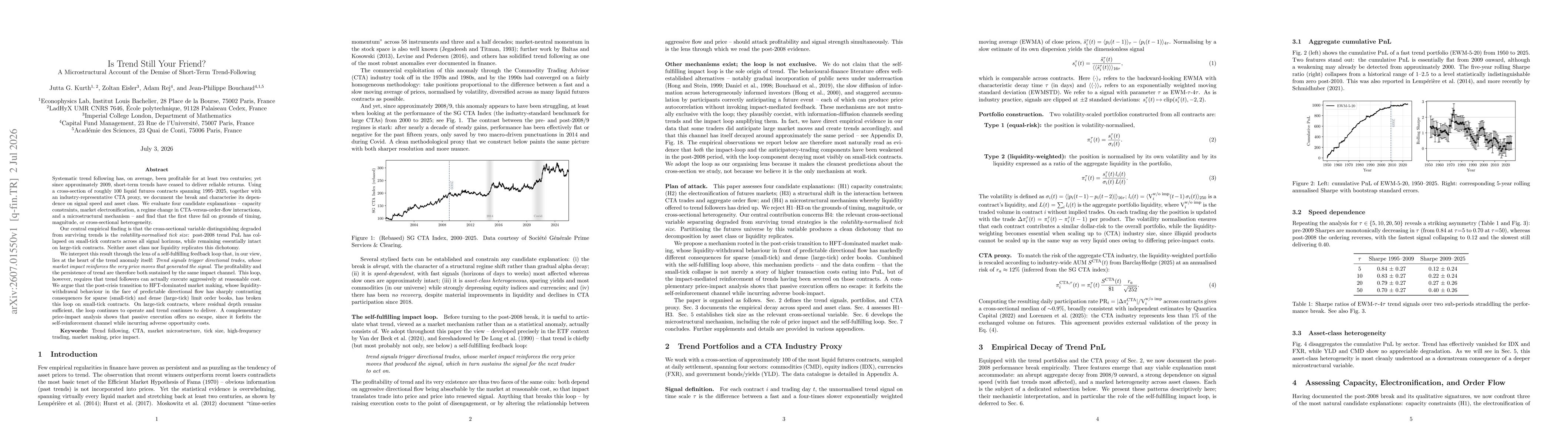 Thumbnail for Is Trend Still Your Friend?: A Microstructural Account of the Demise of Short-Term Trend-Following