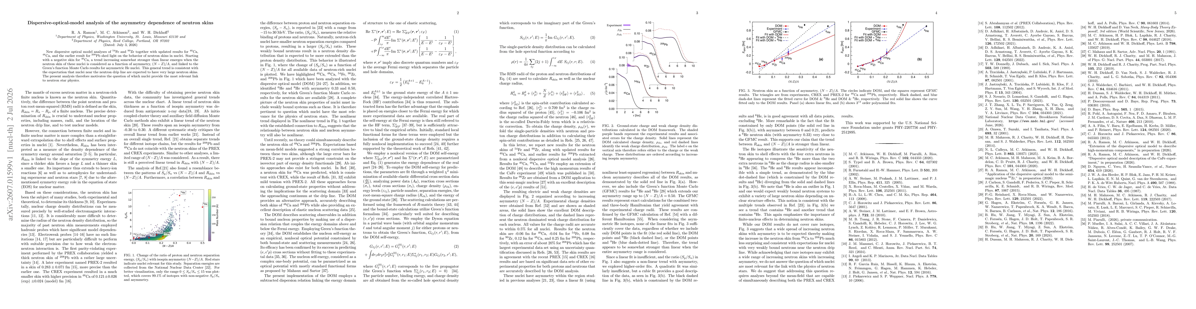 Thumbnail for Dispersive-optical-model analysis of the asymmetry dependence of neutron skins