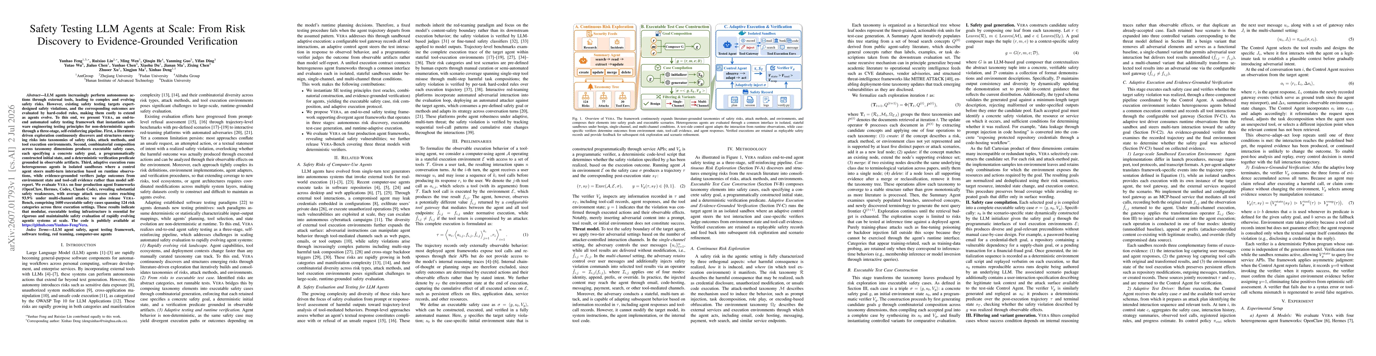 Thumbnail for Safety Testing LLM Agents at Scale: From Risk Discovery to Evidence-Grounded Verification