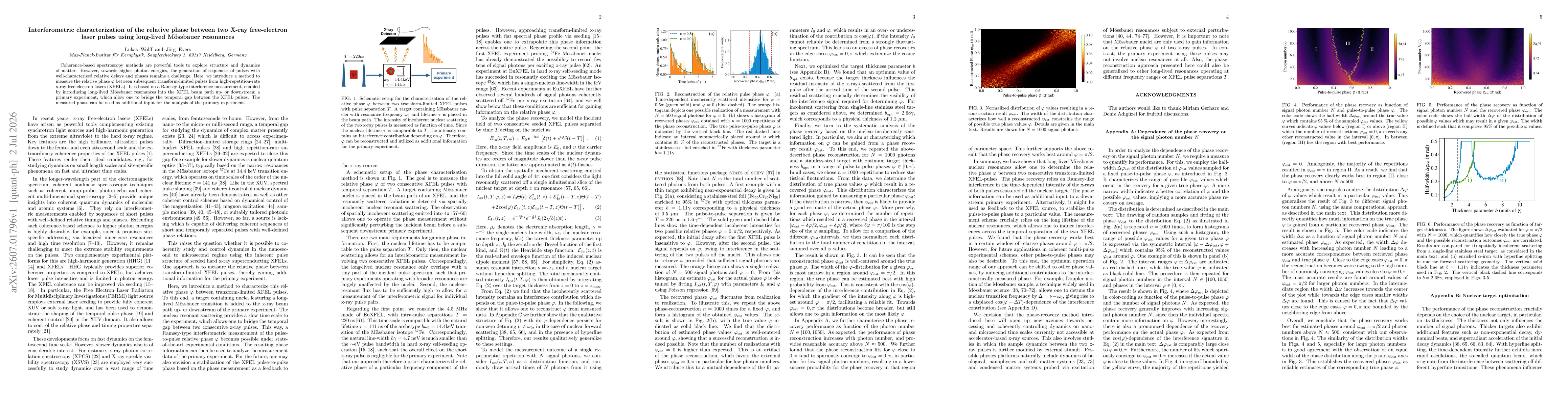 Thumbnail for Interferometric characterization of the relative phase between two X-ray free-electron laser pulses using long-lived Mössbauer resonances