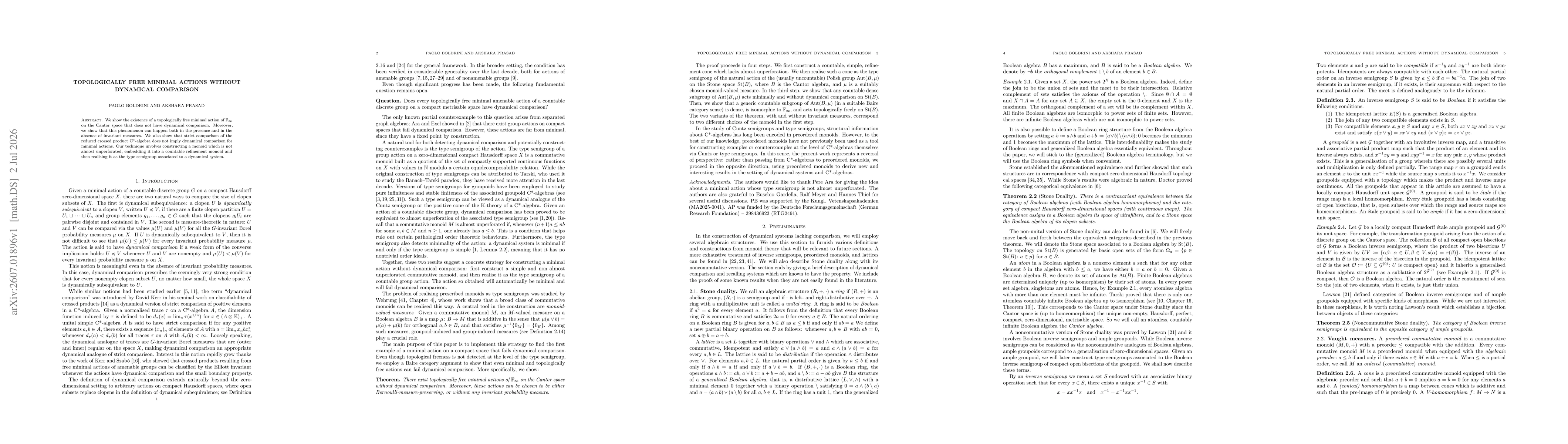 Thumbnail for Topologically free minimal actions without dynamical comparison