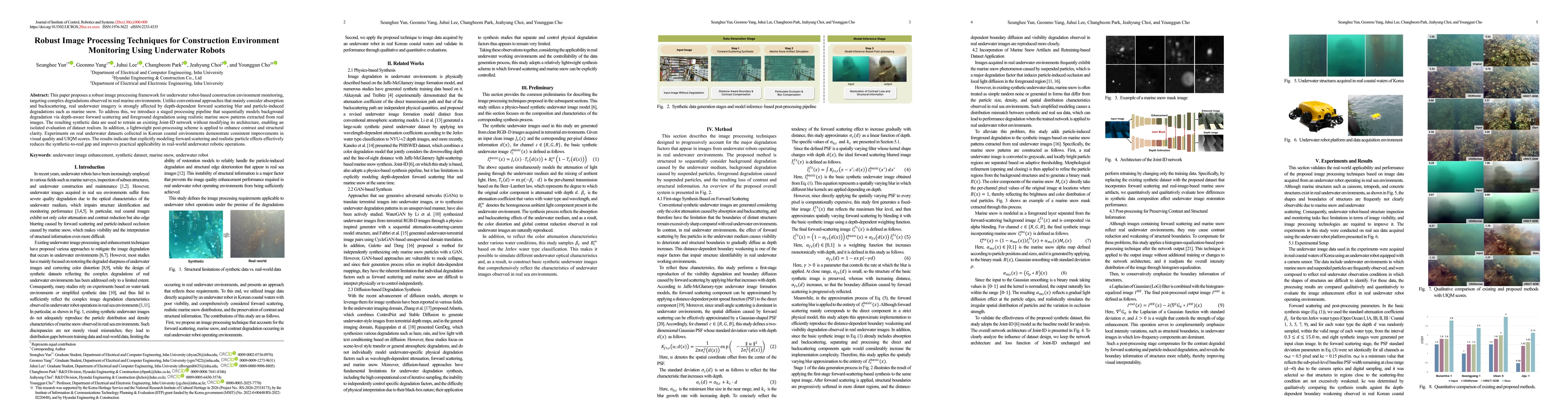 Thumbnail for Robust Image Processing Techniques for Construction Environment Monitoring Using Underwater Robots