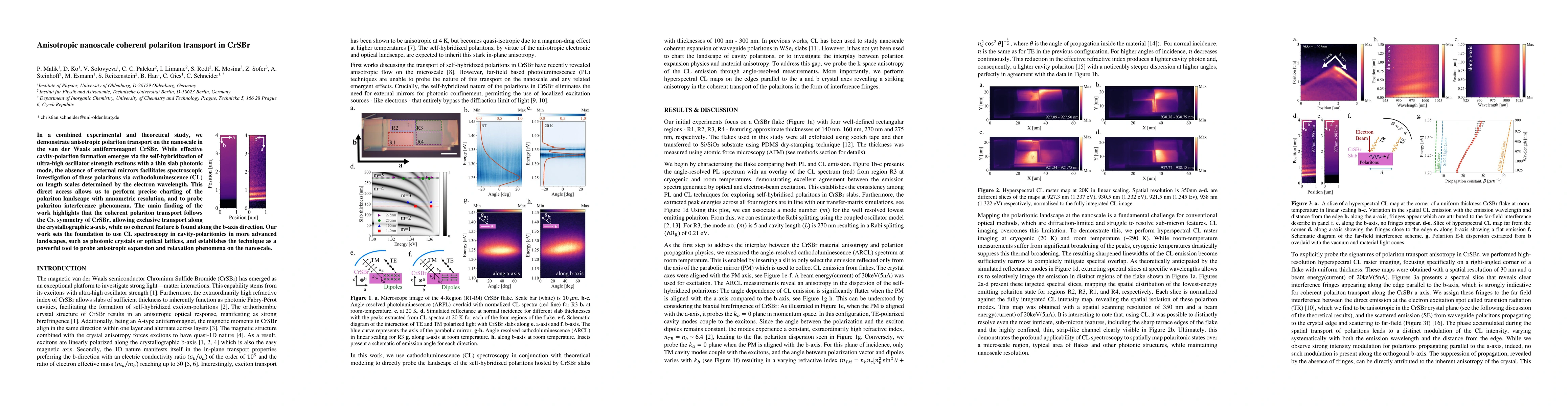 Thumbnail for Anisotropic nanoscale coherent polariton transport in CrSBr