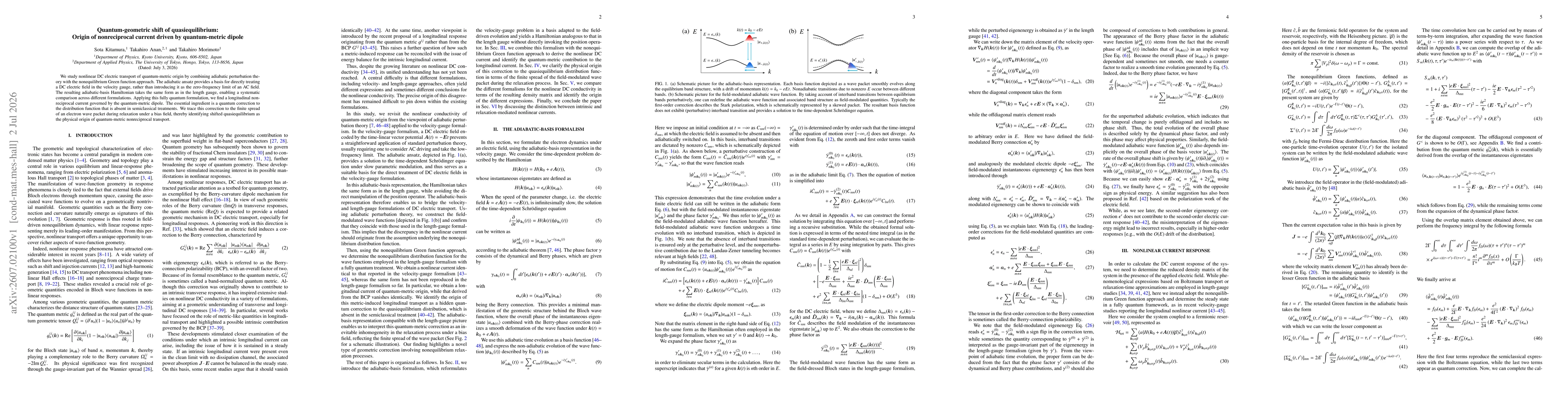 Thumbnail for Quantum-geometric shift of quasiequilibrium: Origin of nonreciprocal current driven by quantum-metric dipole