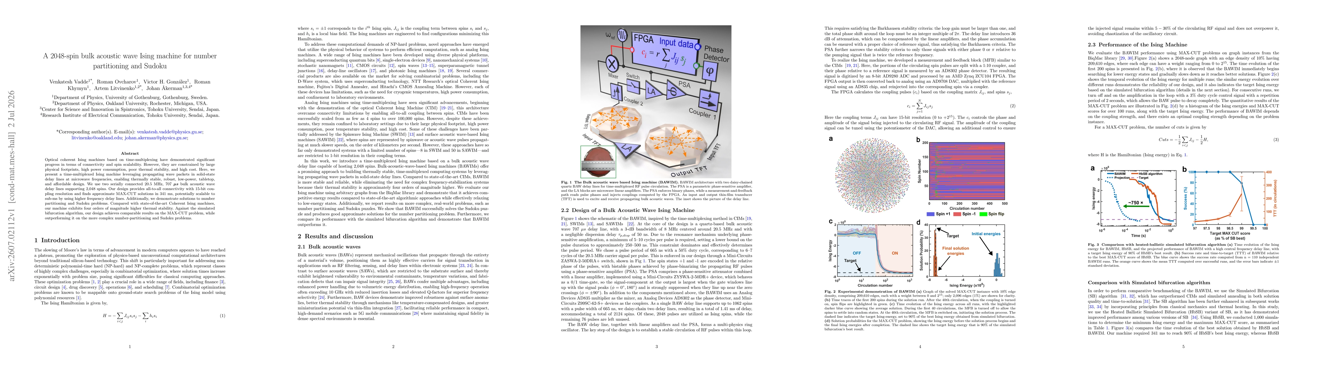Thumbnail for A 2048-spin bulk acoustic wave Ising machine for number partitioning and Sudoku