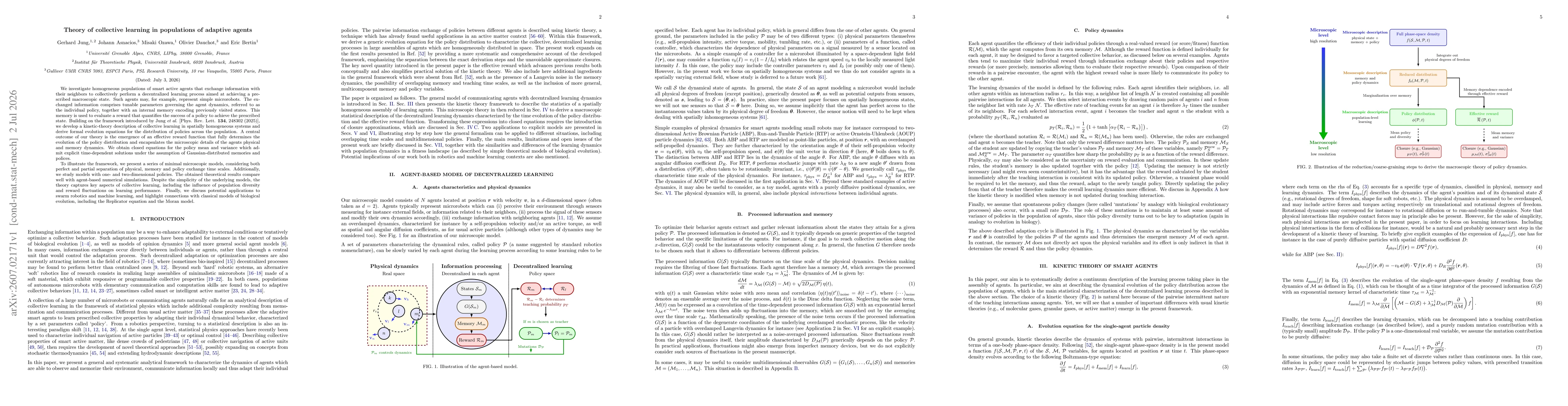 Thumbnail for Theory of collective learning in populations of adaptive agents
