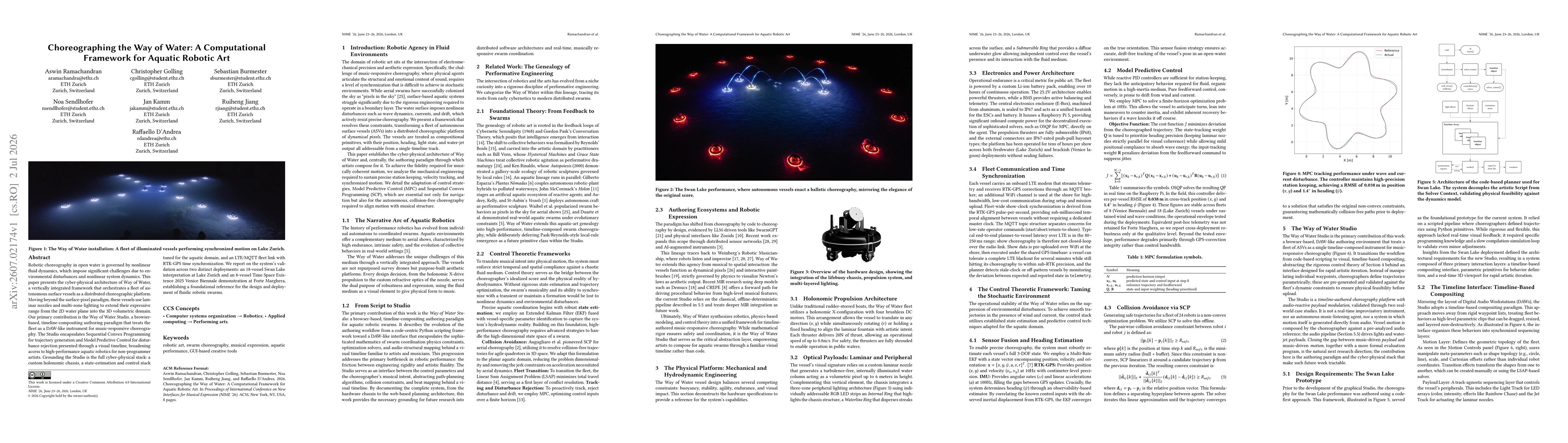 Thumbnail for Choreographing the Way of Water: A Computational Framework for Aquatic Robotic Art