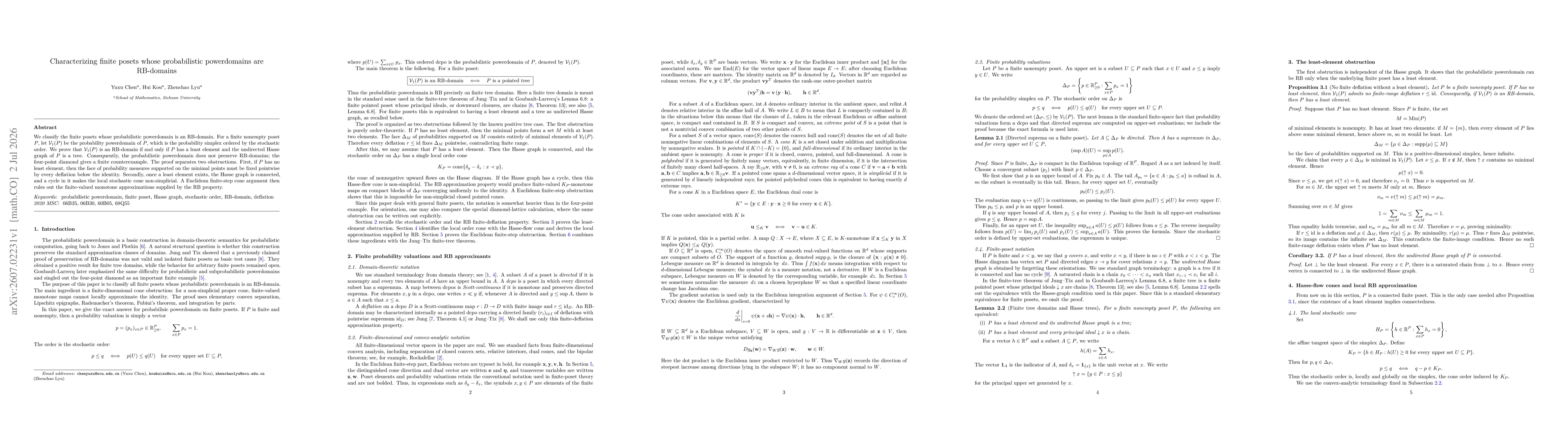 Thumbnail for Characterizing finite posets whose probabilistic powerdomain are RB-domains