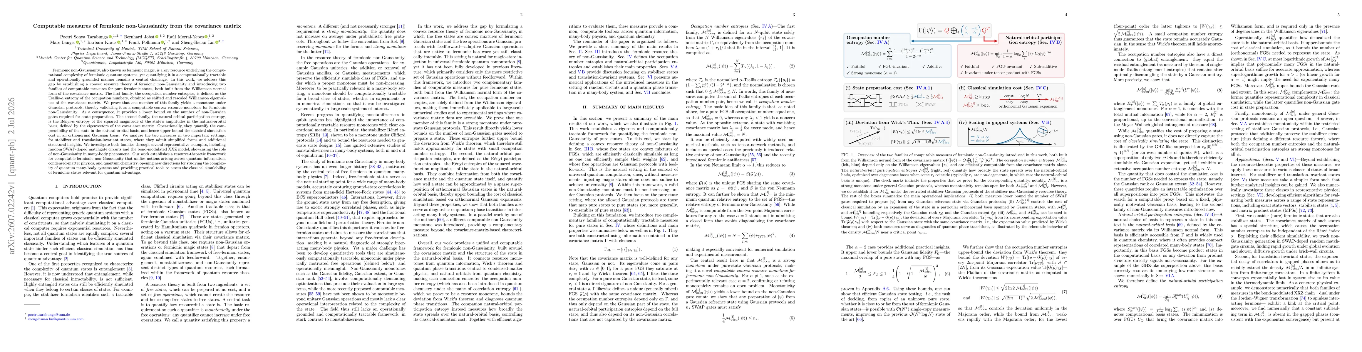 Thumbnail for Computable measures of fermionic non-Gaussianity from the covariance matrix