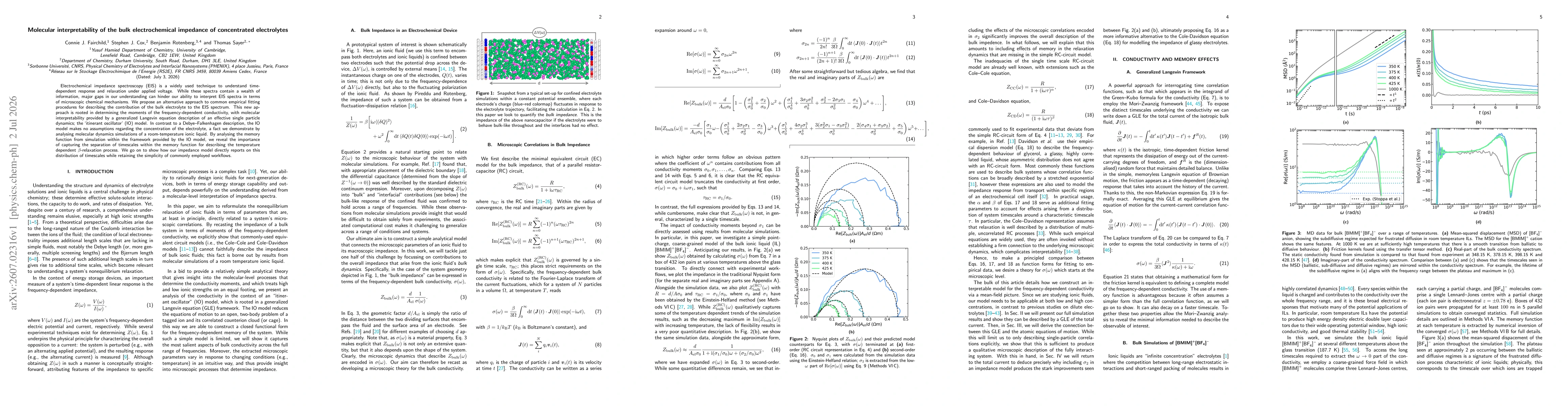 Thumbnail for Molecular interpretability of the bulk electrochemical impedance of concentrated electrolytes
