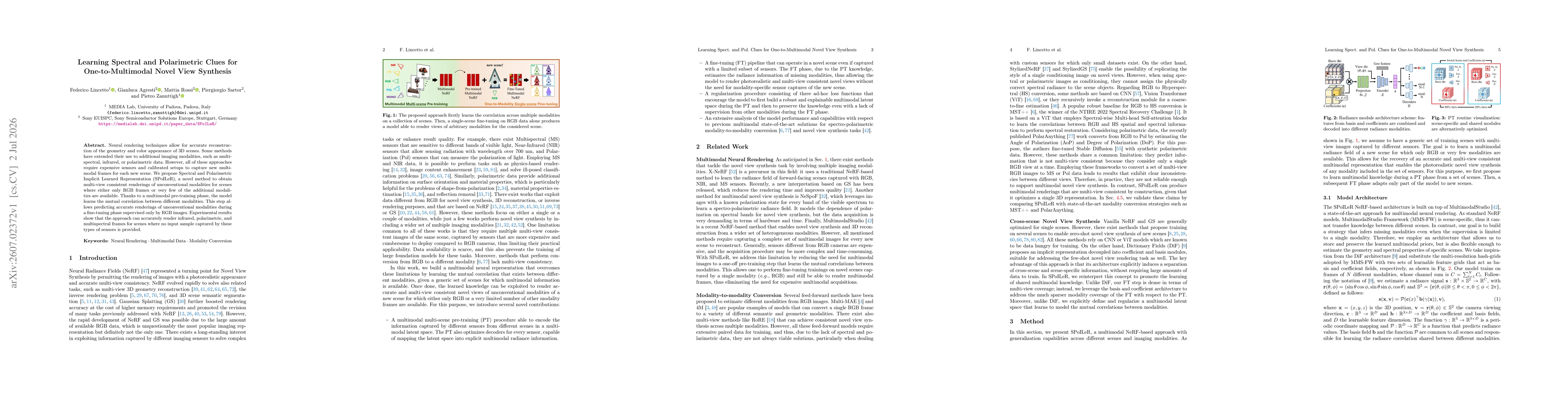 Thumbnail for Learning Spectral and Polarimetric Clues for One-to-Multimodal Novel View Synthesis
