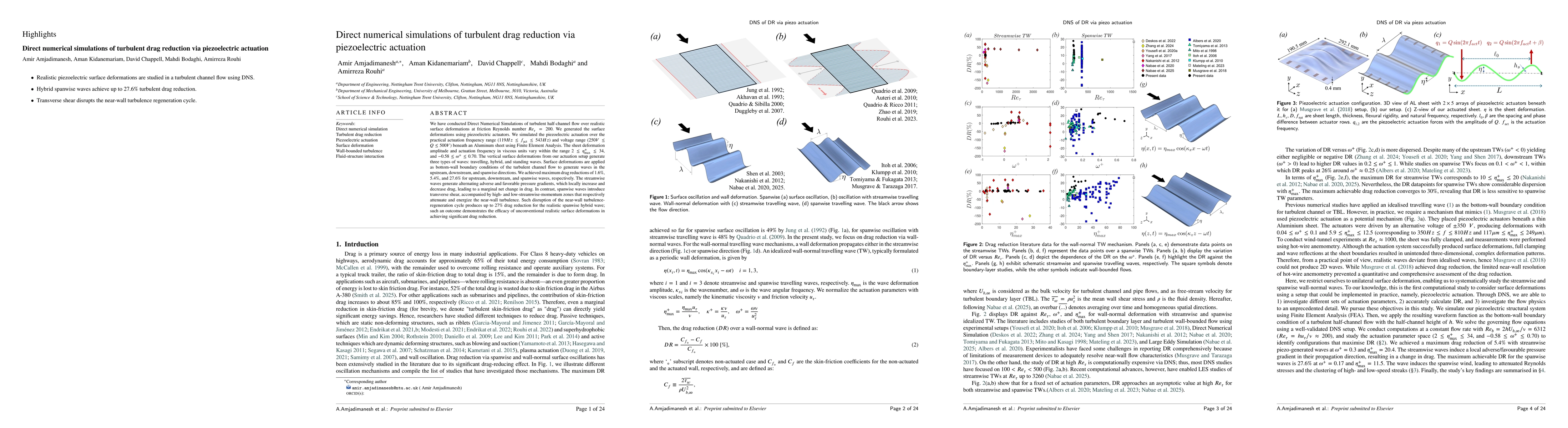 Thumbnail for Direct numerical simulations of turbulent drag reduction via piezoelectric actuation