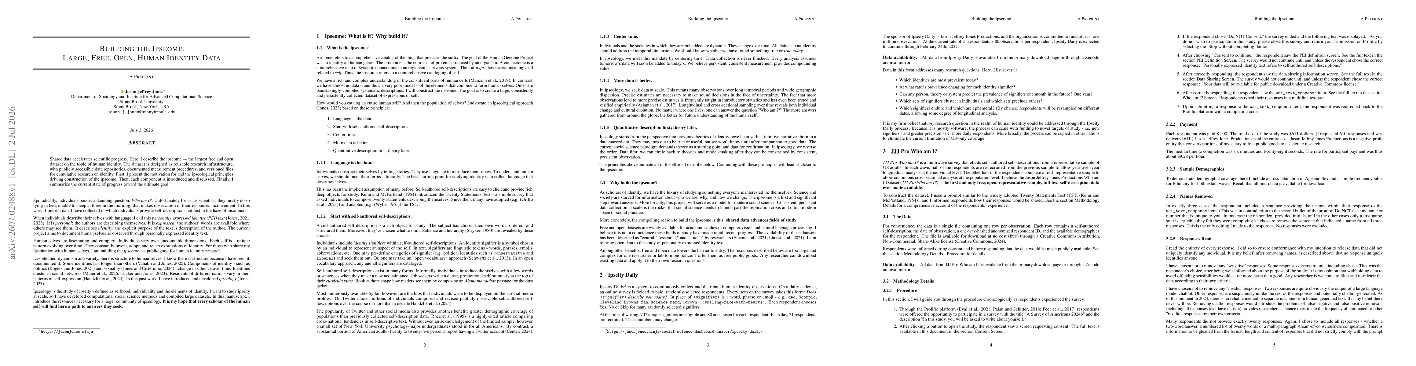 Thumbnail for Building the Ipseome: Large, Free, Open, Human Identity Data