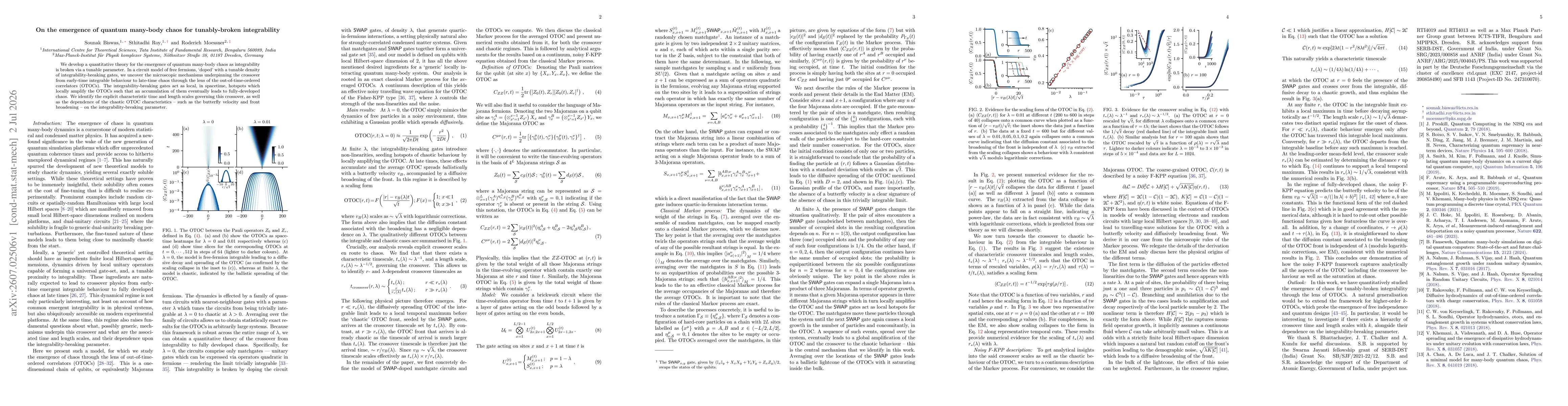 Thumbnail for On the emergence of quantum many-body chaos for tunably-broken integrability
