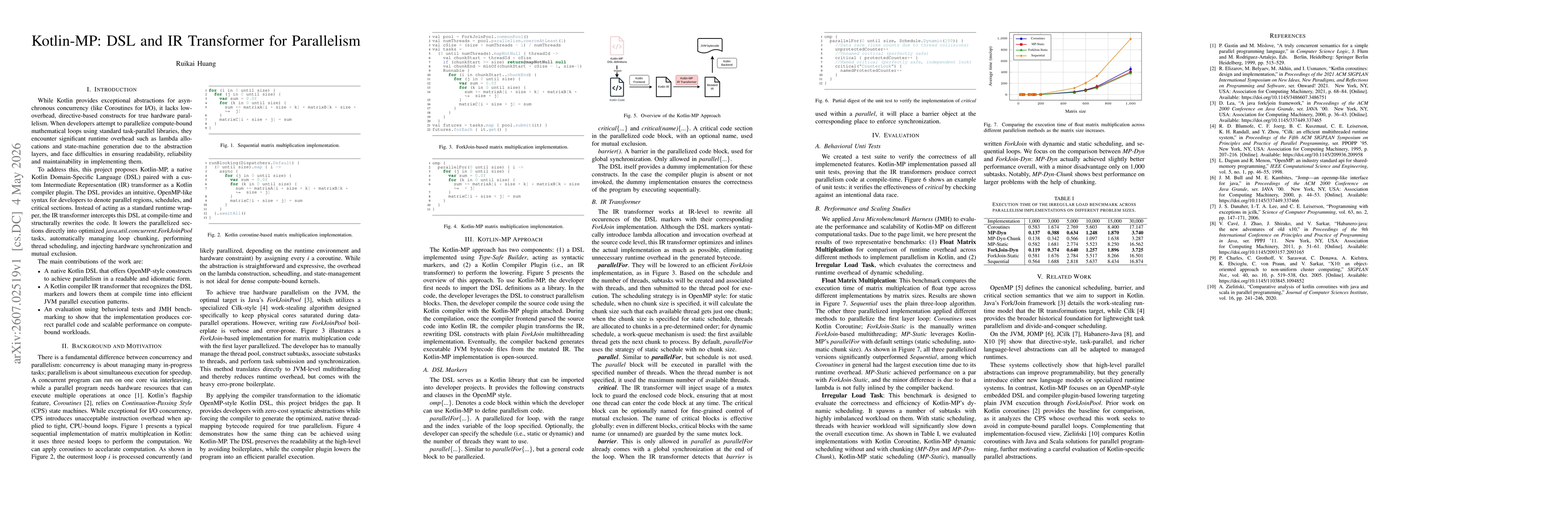 Thumbnail for Kotlin-MP: DSL and IR Transformer for Parallelism