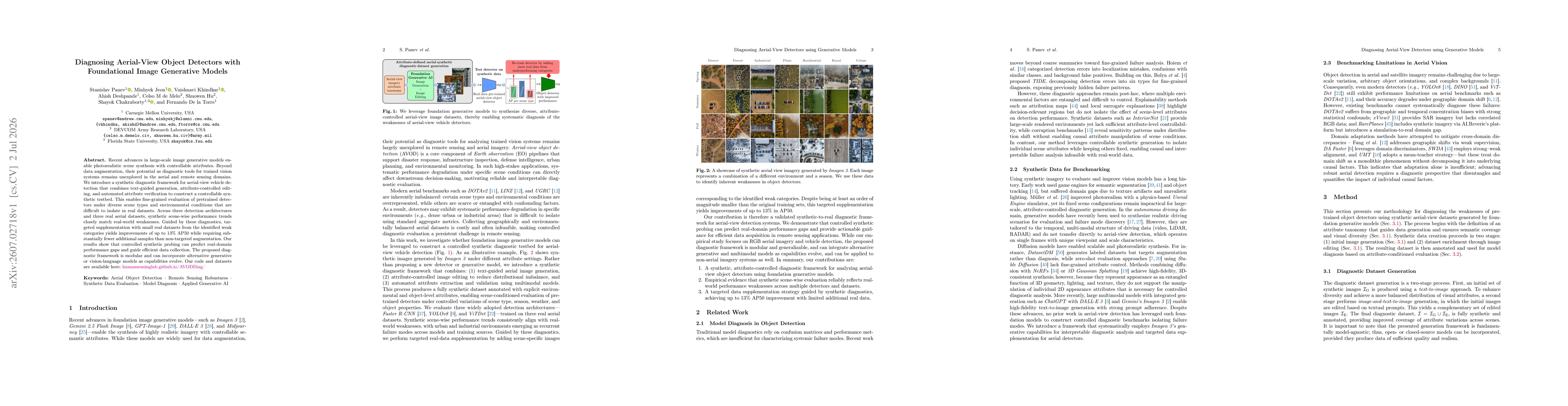 Thumbnail for Diagnosing Aerial-View Object Detectors with Foundational Image Generative Models