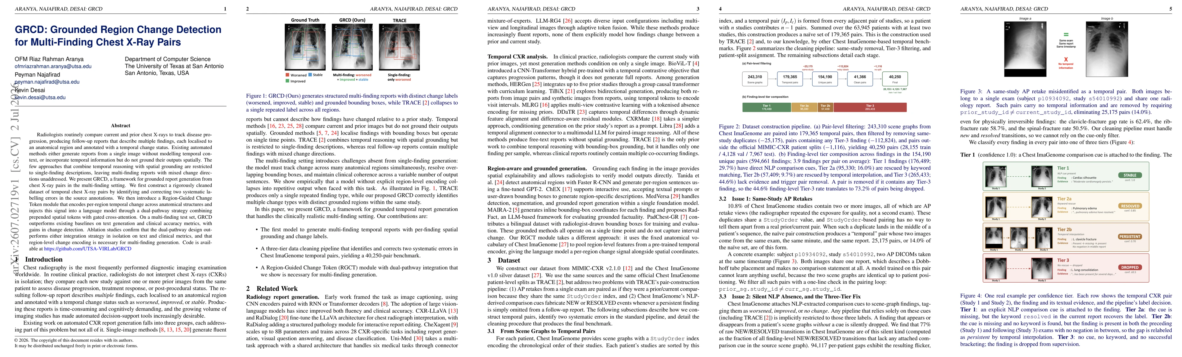 Thumbnail for GRCD: Grounded Region Change Detection for Multi-Finding Chest X-Ray Pairs