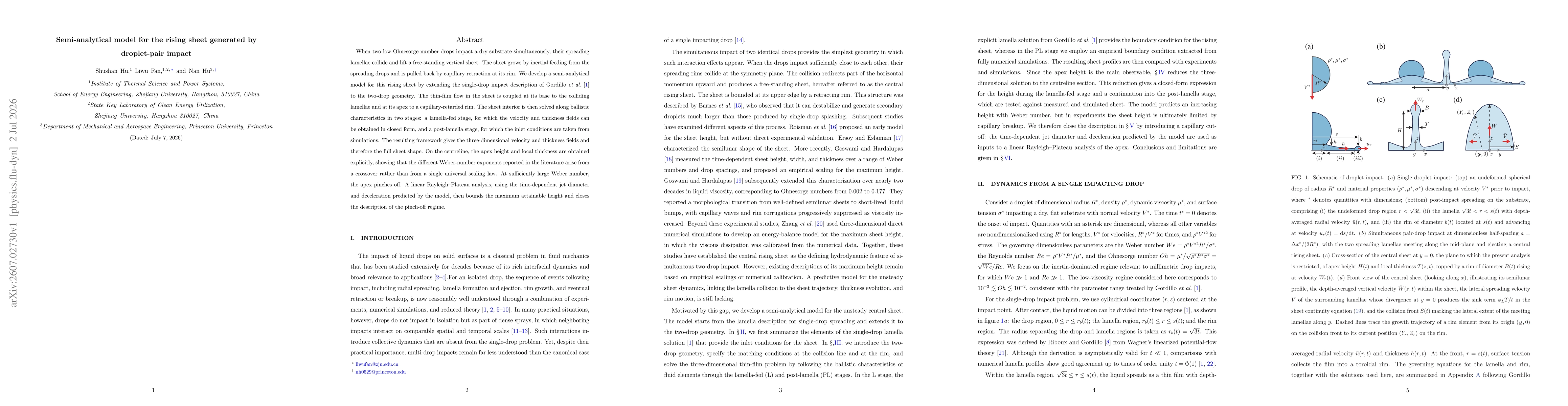 Thumbnail for Semi-analytical model for the rising sheet generated by droplet-pair impact