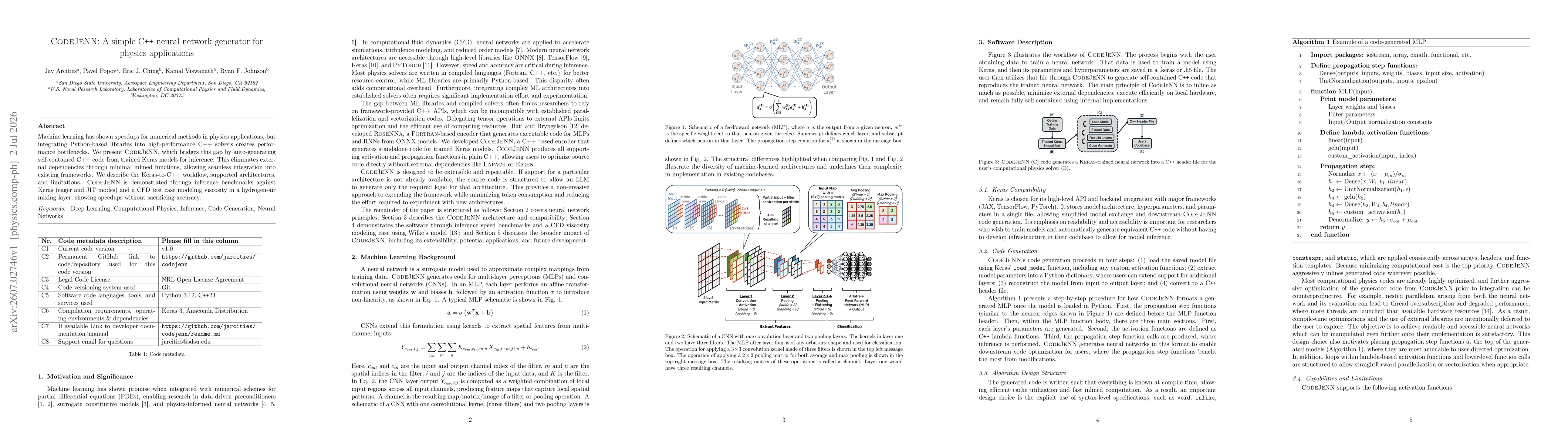 Thumbnail for CodeJeNN: A simple C++ neural network generator for physics applications